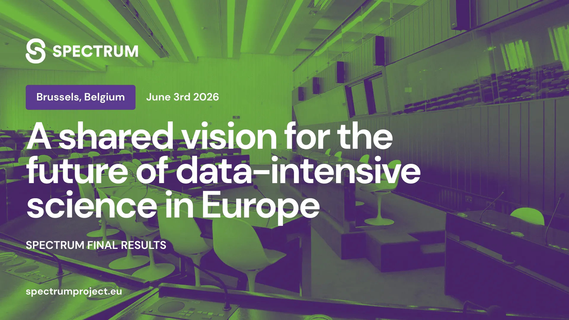 SPECTRUM final results: A shared vision for the future of data-intensive science in Europe, Brussels, 3 June 2026